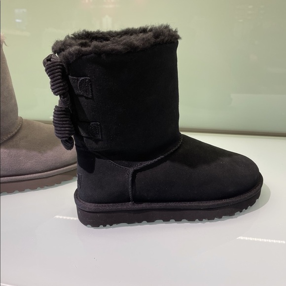 UGG | Bailey Corduroy Bow Boots Black Size 6 NEW - Picture 11 of 16